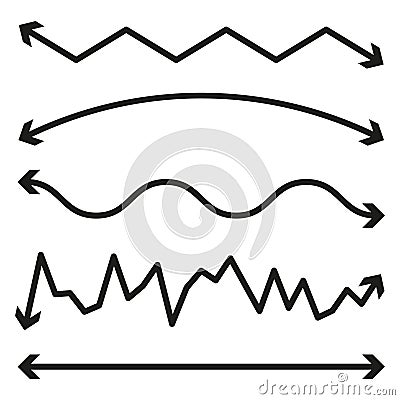 Dynamic Direction Arrows - Abstract Flow and Movement. Vector illustration. EPS 10. Vector Illustration