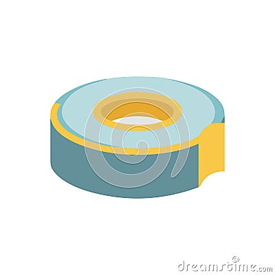 Dynamic Drywall Tape Icon for Efficient Usage Vector Illustration