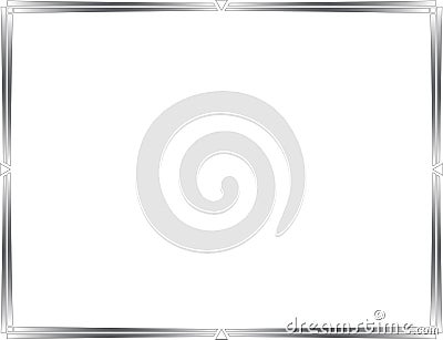 Dynamic Letter Sized Certificate Border Design Stock Photo