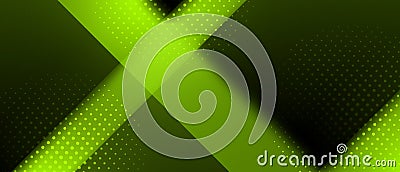 Dynamic green background with layered textures and subtle dot patterns Stock Photo