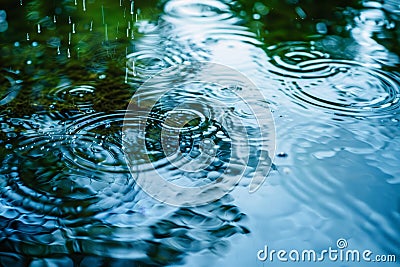 A dynamic image depicting the continuous movement of water Stock Photo