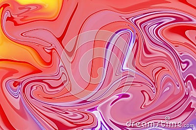 dynamic interplay of warmth and brightness in abstract modern swirl marbled backdrop shapes curves vortex lines elements Stock Photo