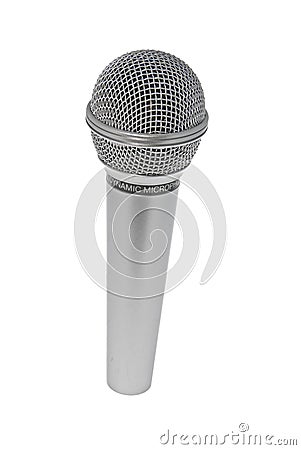 The dynamic microphone Stock Photo