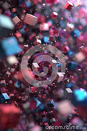 Dynamic motion graphics showcasing quantum error correction methods for enhanced understanding Stock Photo