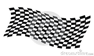 Dynamic Racing Flag Vector Illustration