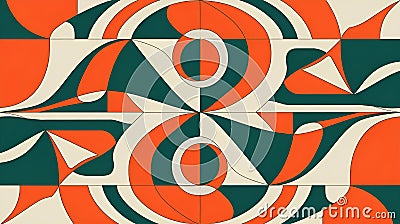 Dynamic Swirl Abstract Pattern or Psychedelic twist retro colors background Stock Photo