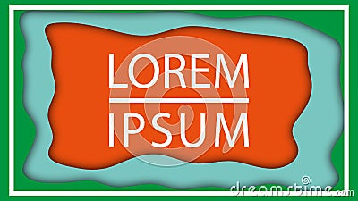 Dynamic textured orange background with fluid liquid shape. Vector design layout for business presentations, flyers, posters and Stock Photo