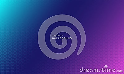 Dynamic trendy simple color gradient abstract background with hexagon texture effects. Vector Illustration Stock Photo