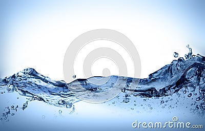 Dynamic water move Stock Photo
