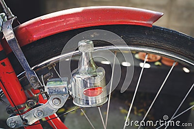 Dynamo old bicycle Stock Photo