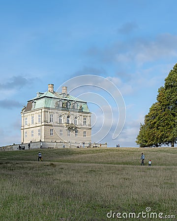 Dyrehaven Hermitage Palace on The Hilltop Editorial Stock Photo