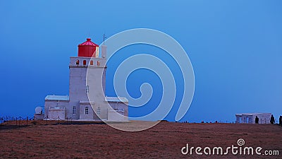 Dyrholaey lighthouse in iceland - March 2023 Editorial Stock Photo