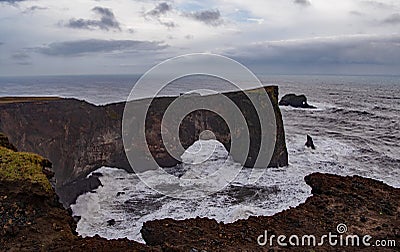 Dyrholaey peninsula in Southern Iceland Stock Photo