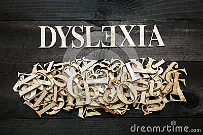 Dyslexia concept Stock Photo
