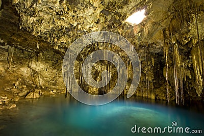 Dzitnup Cenote in Mexico's Yucatan Peninsula Stock Photo