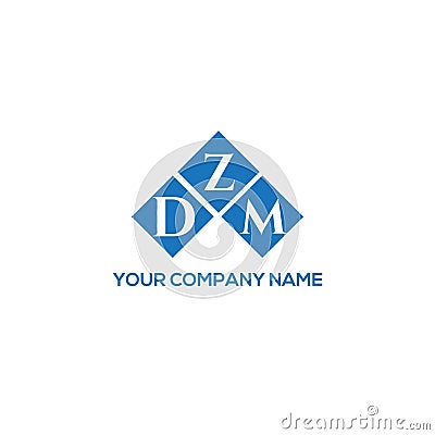 DZM letter logo design on white background. DZM creative initials letter logo concept. DZM letter design Vector Illustration