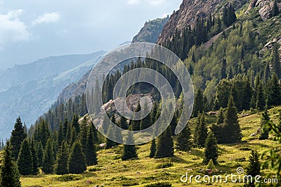 Dzungarian Alatau mountains, Kazakhstan Stock Photo