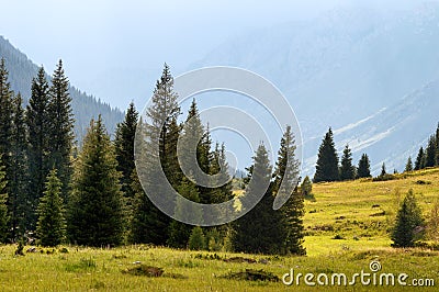 Dzungarian Alatau mountains, Kazakhstan Stock Photo