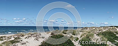 DÃ¼nenlandschaft zwischen Liseleje Strand und Tisvildelje Strand, Seeland, DÃ¤nemark Stock Photo