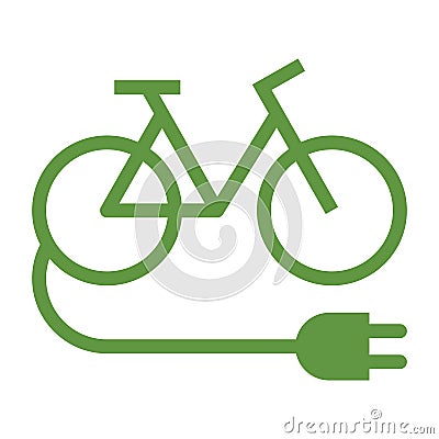 E-Bike, E Bike, Electric bike, Electric bicycle Vector Illustration