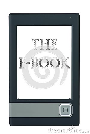 E-book reader Stock Photo