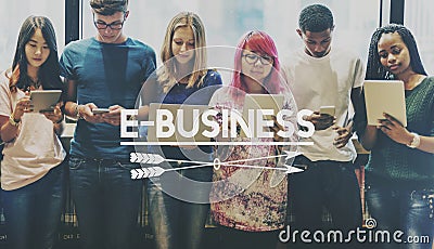 E-business E-commerce Global Business Concept Stock Photo