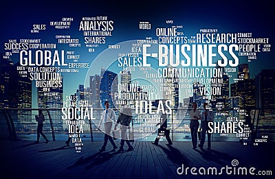 E-Business Global Business Commerce Online World Concept Stock Photo
