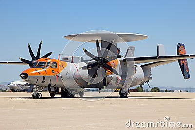 E-2C Hawkeye radar plane Editorial Stock Photo