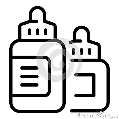 E cig bottle pack icon outline vector. Vape cigarette Vector Illustration