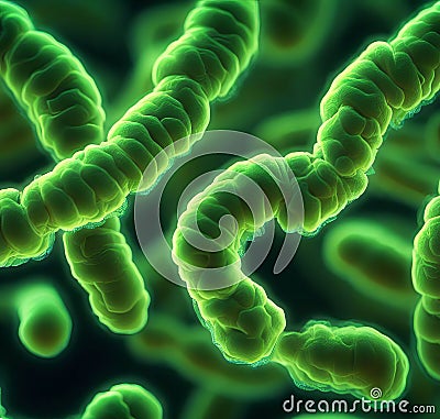 E.Coli bacteria Stock Photo