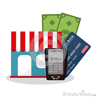 E-commerce concept design Vector Illustration