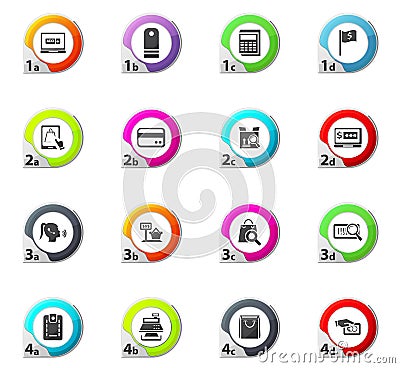 E-commerce icons set Stock Photo