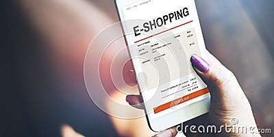 E-commerce Online Shopping Website Technology Concept Stock Photo