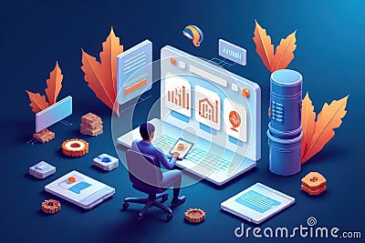 E-Commerce Optimization via Hosting in Magento Stock Photo