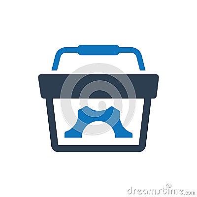 E-commerce solution Icon Vector Illustration