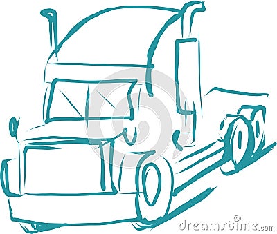 Types of transport in the style of minimalism. Truck, motorcycle, bus, car. Vector Illustration