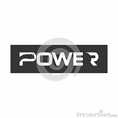 E electric fuel logo concept black and white Vector Illustration