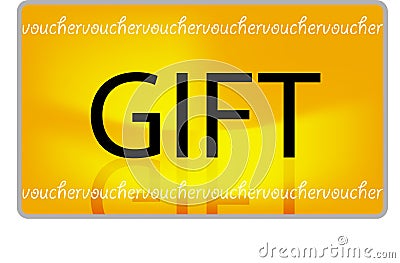 E-Gift Voucher Stock Photo