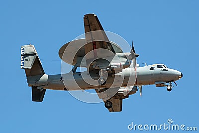 E-2 Hawkeye radarplane Editorial Stock Photo