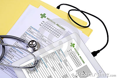 E-health data link. Stock Photo