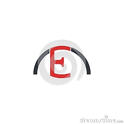 E Letter vector icon illustration design Vector Illustration