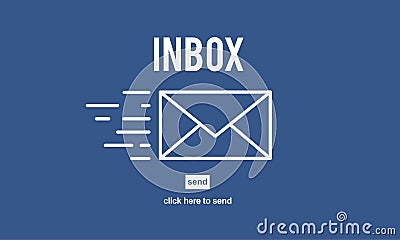 E-mail Correspondence Envelpoe Message Inbox Concept Stock Photo