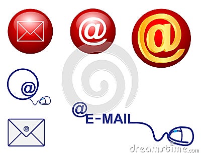 E mail icon Vector Illustration