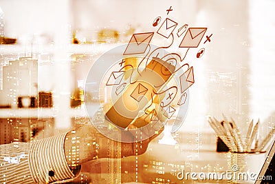 E-mail marketing concept Stock Photo