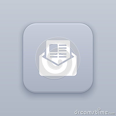 E-mail, Newsletter button, best vector Vector Illustration