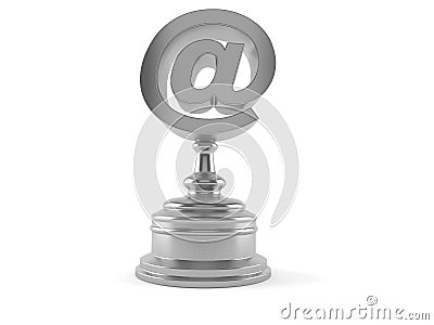 E-mail trophy Stock Photo