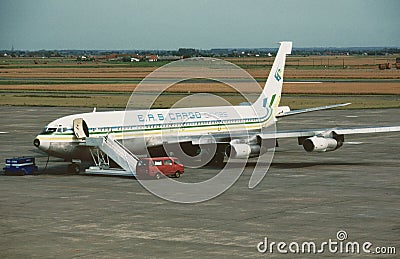 E A S Cargo Boeing B-707-351C 5N-ASY CN18922 LN444 . Taken in August 1989 . Editorial Stock Photo