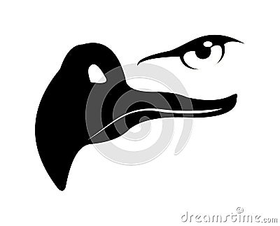 Eagle beak Vector Illustration