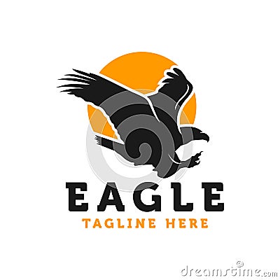 Eagle bird modern logo Vector Illustration