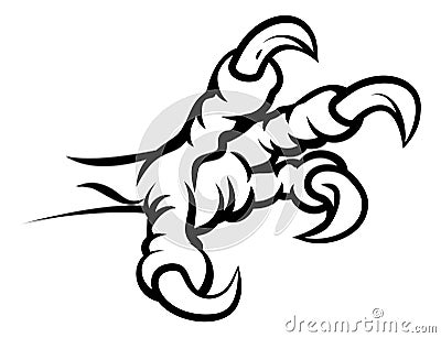 Eagle Bird Talon or Claw Vector Illustration